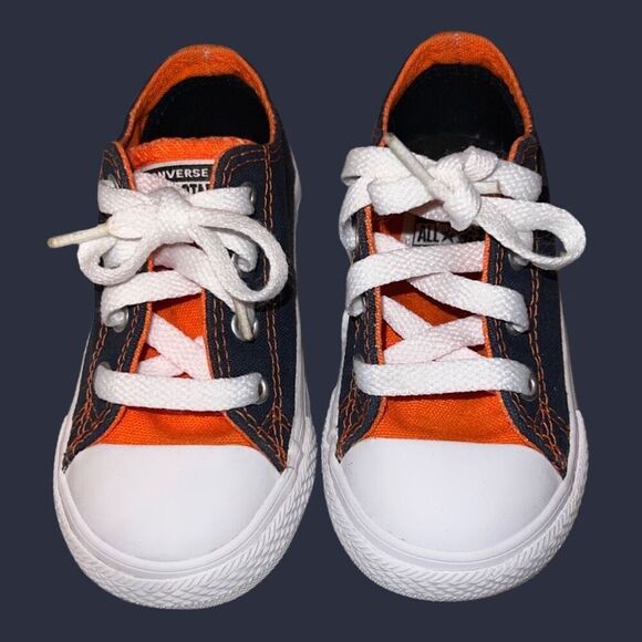 RARE NWOB Toddler Da Bears NFL Chicago Bears Converse All Star Sneakers Size 7C - Picture 3 of 6